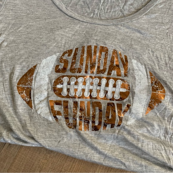 NWOT “Sunday Funday” Football Tee - Picture 2 of 5
